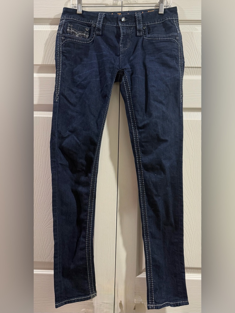 Rock Revival Jeans Womens Size 28 Blue Denim Kailyn Skinny Low Rise Stretch